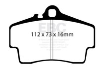 EBC DP51208NDX - 98-05 Porsche 911 (996) (Cast Iron Rotor only) 3.4 Carrera 2 Bluestuff Rear Brake Pads