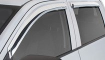 Stampede 60118-8 - 2015-2019 Chevy Colorado Crew Cab Pickup Tape-Onz Sidewind Deflector 4pc - Chrome