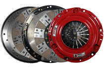 Mcleod 6435807M - RXT Twin Disc Clutch Kit w/Steel Flywheel - Mod Motor Fords w/8 Bolt Crank 1-1/8in x 26 Input