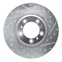 R1 Concepts EDZ-02121D - Brake Rotor Drilled and Slotted Silver