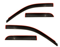 Auto Ventshade (AVS) 994003 - 09-18 Dodge RAM 1500 Quad Cab Ventvisor Low Profile In-Channel Deflectors 4pc - Smoke