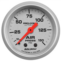 AutoMeter 4320 - Ultra-Lite 2-1/16in 0-150 PSI Mechanical Air Pressure Gauge