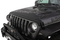 Bushwacker 14093 - 18-19 Jeep Wrangler Rubicon/Sport//Unlimited/Sport S Hood Stone Guard- Black