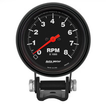 AutoMeter 2892 - Black 2-5/8 inch 8000 rpm Tachometer Mini Tach Gauge
