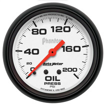 AutoMeter 5822 - Phantom 66.7mm 0-200 PSI Mechanical Oil Pressure Gauge