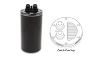 Vibrant 12695 -   - Universal Catch Can, Recessed Filter Top - Anodized Black