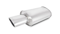 Vibrant 1045 -   - STREETPOWER Oval Muffler w/ 4.5 in. x 3 in. Oval Angle Cut Tip (3 in. inlet)