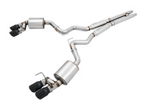 AWE 3015-43106 - 2018+ Ford Mustang GT (S550) Cat-back Exhaust - Touring Edition (Quad Diamond Black Tips)