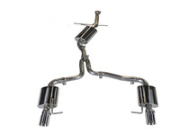 AWE 3015-32022 - Audi B8 A5 2.0T Touring Edition Exhaust - Dual Outlet Polished Silver Tips