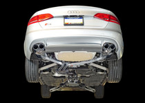 AWE 3010-42016 - Audi B8.5 S4 3.0T Touring Edition Exhaust System - Chrome Silver Tips (102mm)