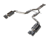 AWE 3010-42026 - Porsche Panamera S/4S Touring Edition Exhaust System - Polished Silver Tips