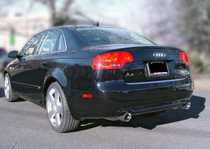AWE 3020-33018 - Audi B7 A4 3.2L Track Edition Dual Tip Exhaust - Diamond Black Tips