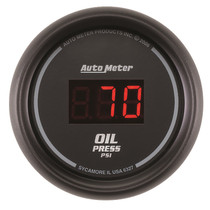 AutoMeter 6327 - Black 0-100 psi Digital Oil Pressure Gauge