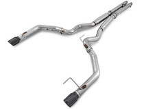 AWE 3020-33030 - S550 Mustang GT Cat-back Exhaust - Track Edition (Diamond Black Tips)