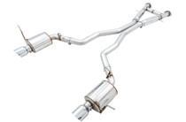 AWE 3015-32123 - 2020 Jeep Grand Cherokee SRT Touring Edition Exhaust - Chrome Silver Tips