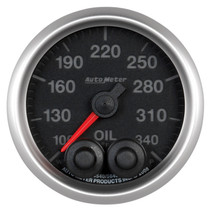 AutoMeter 5640 - Elite 52mm 100-340 Deg F Oil Temp Peak & Warn w/ Electronic Control Gauge