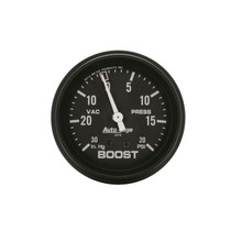 AutoMeter 2310 - Black 2-5/8in 30 In Hg-Vac / 20 PSI Mechanical Vacuum/Boost Gauge