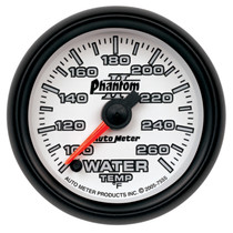 AutoMeter 7555 - Phantom II 52mm Full Sweep Electronic 100-260 Deg F Water Temperature Gauge