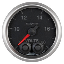 AutoMeter 5683 - Elite 52.4mm Peak & Warn w/ Electronic Control 8-18 Volt Voltmeter