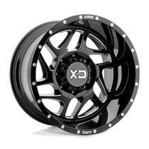 XD Wheels XD83621285344N - Xd836 Fury 20X12 Gloss Black Milled