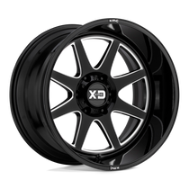 XD Wheels XD84422285344N - Xd844 Pike 22X12 Gloss Black Milled