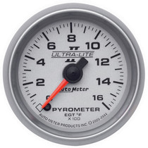 AutoMeter 4944 - Ultra-Lite II 52mm 0-1600 Deg F Full Sweep Electric Pyrometer (EGT) Gauge