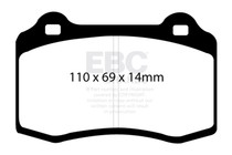 EBC DP81140RP1 - Racing 92-99 Dodge Viper RP-1 Front/Race Rear Brake Pads (Pair Only)