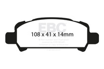 EBC DP81293RP1 - Racing 98-02 Subaru Impreza RP-1 Race Rear Brake Pads