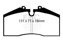 EBC DP8767RP1 - Racing 90-93 Porsche 911 (964) RP-1 Front/Race Rear Brake Pads (Pair Only)