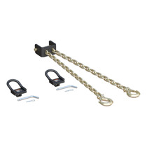 CURT 16612 - CrossWing 5th Wheel Safety Chain Assembly with Rail Anchors