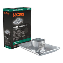 CURT 28273 - Pin-On Jack Foot (Fits 2" Tube, 2,000 lbs, 1-11/16" Height, Packaged)