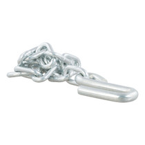 CURT 80040 - 27" Safety Chain with 1 S-Hook (5,000 lbs, Clear Zinc)