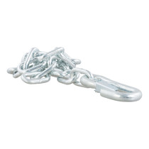 CURT 80313 - 27" Safety Chain with 1 Snap Hook (5,000 lbs, Clear Zinc)