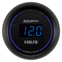 AutoMeter 6993 - Cobalt Digital 52.4mm Black Voltmeter