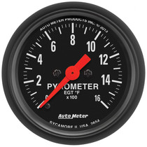 AutoMeter 2654 - Z-Series 52mm 0-1600 Def F Full Sweep Electronic Pyrometer Gauge