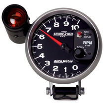 AutoMeter 3699 - Sport-Comp II 5 inch 0-10000 RPM Pedestal Mount Tachometer Shift-Lite