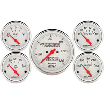 AutoMeter 1300 - 5 piece Kit (Mech Speed/Elec Oil Press/Water Temp/Volt/Fuel Level)