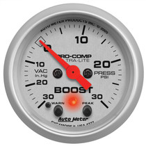 AutoMeter 4377 - Ultra-Lite 52mm 30 PSI Electronic Boost Gauge