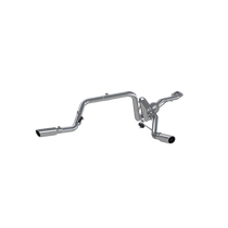 MBRP S5018AL - Cat Back Exhaust System Dual Split Side Aluminized Steel For 03-07 Silverado/Sierra 1500 Classic 4.8/5.3L Ext/Crew Cab