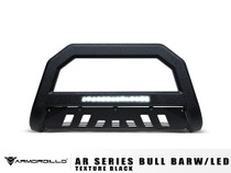 Armordillo USA 7180758 - 2001-2004 Nissan Frontier AR Bull Bar w/LED - Texture Black