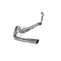 MBRP S6218409 - 4 Inch Turbo Back Single Side Exit T409 Stainless Steel For 94-97 Ford F-250/350 7.3L Powerstroke