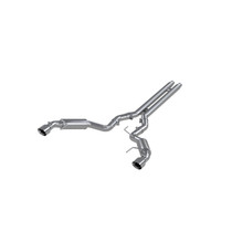 MBRP S7278409 - 3 Inch Cat Back Exhaust System For 15-17 Ford Mustang GT 5.0-Coupe Only Dual Split Rear Race Version 4.5 Inch Tips T409 Stainless Steel