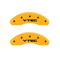 MGP 20210FVTCYL - 2 Caliper Covers Engraved Front Vtech Yellow Finish Black Characters 1999 Honda Accord