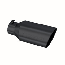 MBRP T5129BLK - Exhaust Tip 8 Inch O.D. Rolled End 5 Inch Inlet 18 Inch Length Black