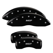 MGP 21189SMGPBK - 4 Caliper Covers Engraved Front & Rear  Black Finish Silver Characters 2016 Kia Sedona