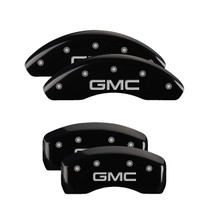 MGP 34215SGMCBK - 4 Caliper Covers Engraved Front & Rear GMC Black Finish Silver Char 2019 GMC Terrain