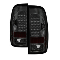 Spyder 5012968 - Xtune Ford F150 Styleside 97-03 / F250/350/450/550 99-07 LED Tail Lights Smoke ALT-ON-FF15097-LED-SM