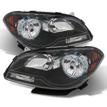 Spyder 9026010 - Xtune Chevy Malibu 2008-2012 Crystal Headlights Black HD-JH-CMA08-AM-BK