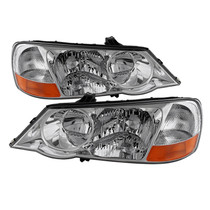 Spyder 9029523 - Xtune Acura Tl 2002-2003 Hid Model Only OEM Style Headlights Chrome HD-JH-ATL02-HID-C