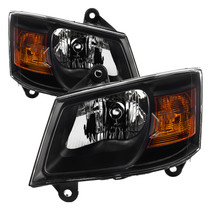 Spyder 9035173 - xTune Dodge Grand Caravan 08-10 OEM Style Headlights-Black HD-JH-DGC08-AM-BK